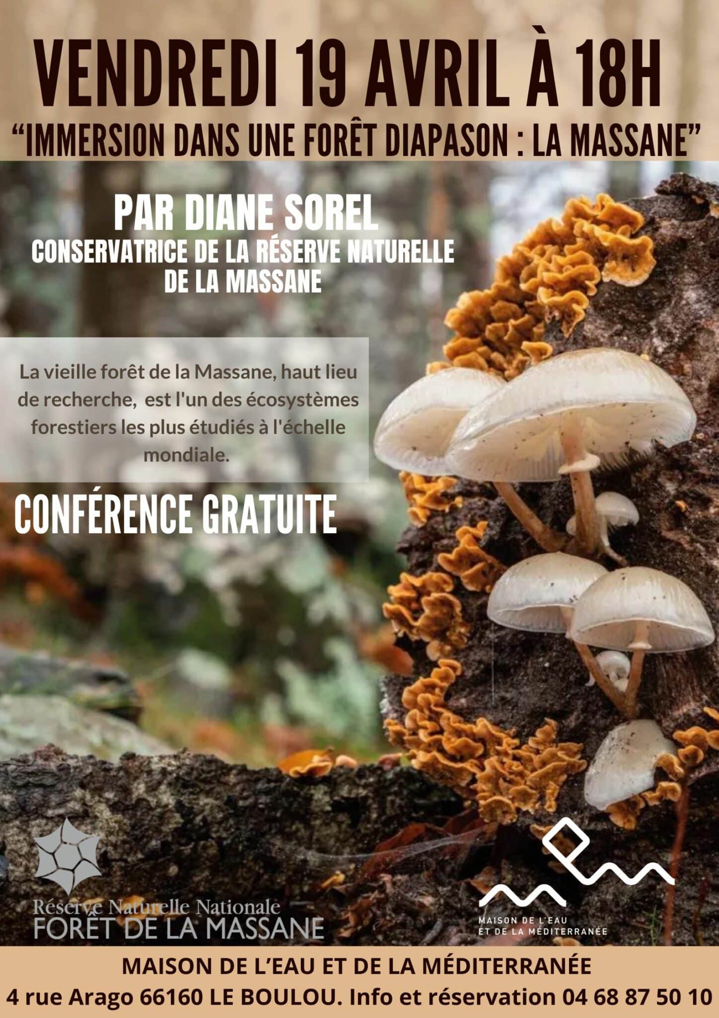 Conférence 19 avril Réserve Naturelle de la Massane MEM Le Boulou