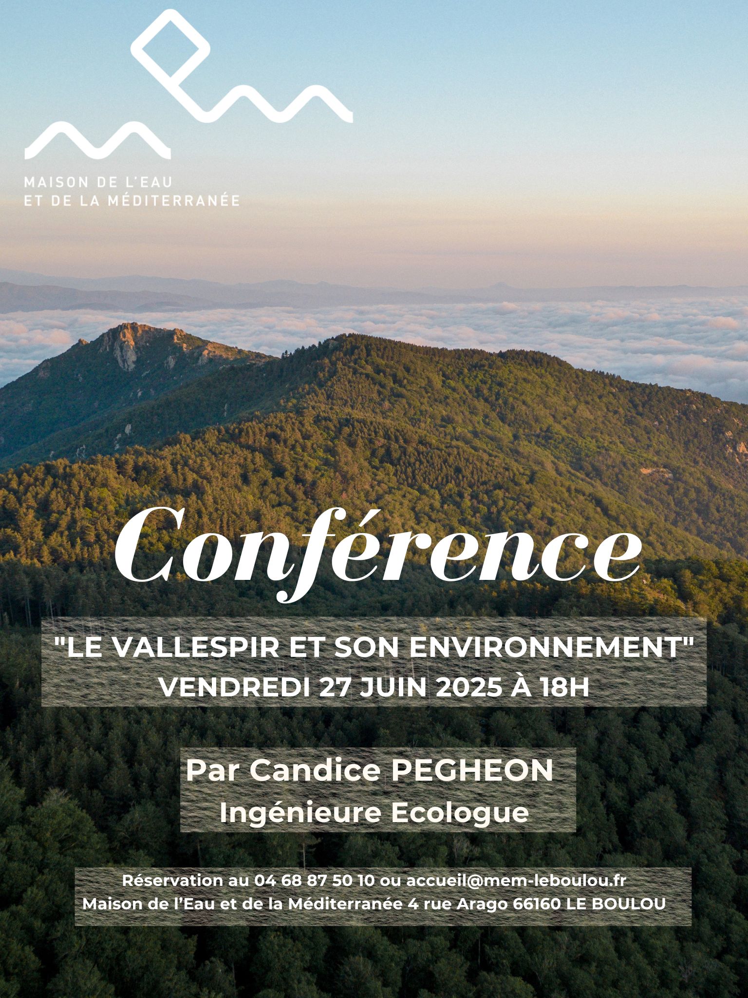 Conférence Le Vallespir et son environnement 27 juin MEM Le Boulou
