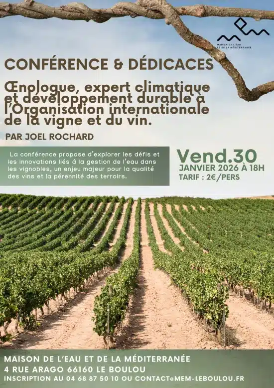 Conf gestion de l'eau dans le vignes 30 janvier MEM Le Boulou