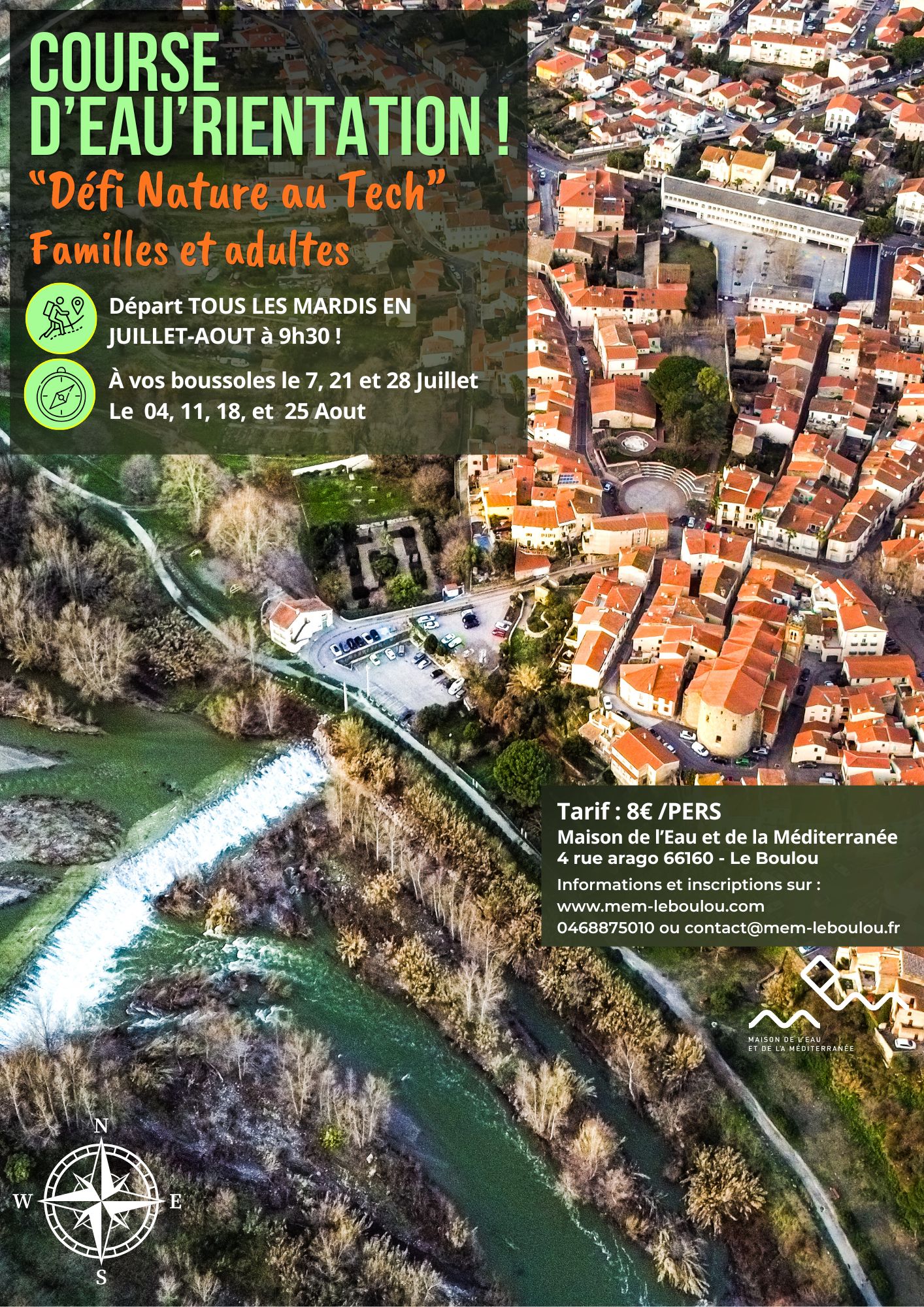 Course d'Eau'rientation été 2026 MEM Le Boulou